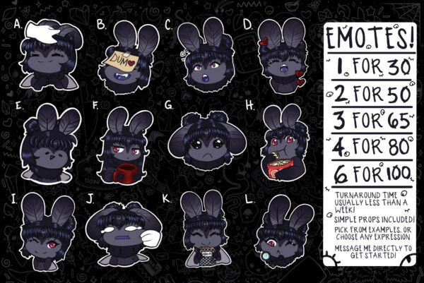 Emotes - Singles or sets!