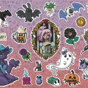 'Spooky' Sticker sheet