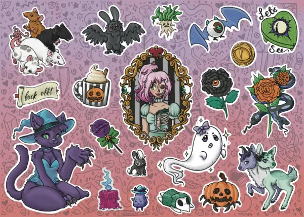 'Spooky' Sticker sheet