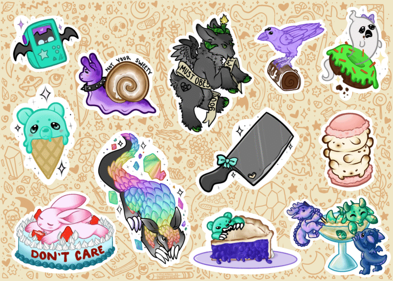 Sweets sticker sheet
